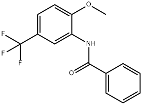 N-[2-methoxy-5-(trifluoromethyl)phenyl]benzamide Struktur