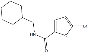 5-bromo-N-(cyclohexylmethyl)-2-furamide Struktur