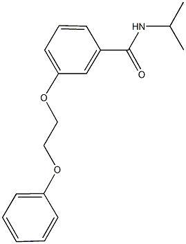 N-isopropyl-3-(2-phenoxyethoxy)benzamide Struktur