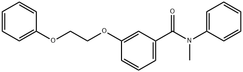 N-methyl-3-(2-phenoxyethoxy)-N-phenylbenzamide Struktur