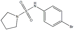 N-(4-bromophenyl)-1-pyrrolidinesulfonamide Struktur