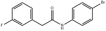 N-(4-bromophenyl)-2-(3-fluorophenyl)acetamide Struktur