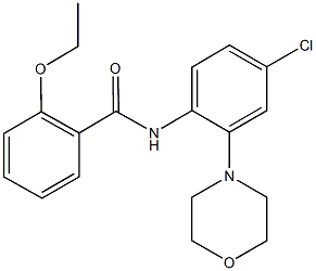 N-[4-chloro-2-(4-morpholinyl)phenyl]-2-ethoxybenzamide Struktur