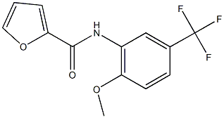 N-[2-methoxy-5-(trifluoromethyl)phenyl]-2-furamide Struktur