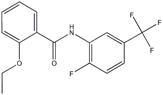 2-ethoxy-N-[2-fluoro-5-(trifluoromethyl)phenyl]benzamide Struktur