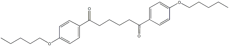 1,6-bis[4-(pentyloxy)phenyl]hexane-1,6-dione Struktur