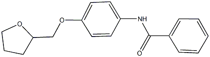 N-[4-(tetrahydro-2-furanylmethoxy)phenyl]benzamide Struktur