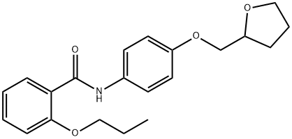 2-propoxy-N-[4-(tetrahydro-2-furanylmethoxy)phenyl]benzamide Struktur