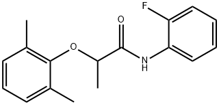 2-(2,6-dimethylphenoxy)-N-(2-fluorophenyl)propanamide Struktur