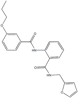 N-(2-furylmethyl)-2-[(3-propoxybenzoyl)amino]benzamide Struktur