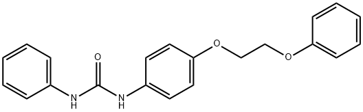 N-[4-(2-phenoxyethoxy)phenyl]-N'-phenylurea Struktur