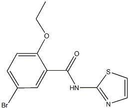 5-bromo-2-ethoxy-N-(1,3-thiazol-2-yl)benzamide Struktur