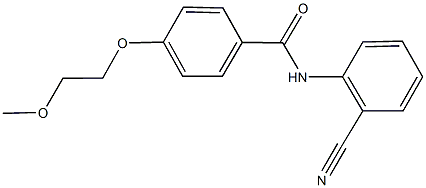 N-(2-cyanophenyl)-4-(2-methoxyethoxy)benzamide Struktur