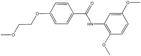 N-(2,5-dimethoxyphenyl)-4-(2-methoxyethoxy)benzamide Struktur