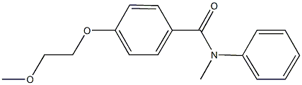 4-(2-methoxyethoxy)-N-methyl-N-phenylbenzamide Struktur