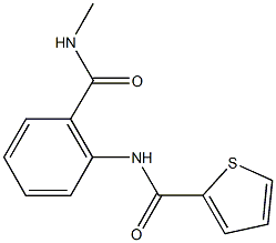 N-{2-[(methylamino)carbonyl]phenyl}-2-thiophenecarboxamide Struktur