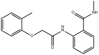 N-methyl-2-{[(2-methylphenoxy)acetyl]amino}benzamide Struktur