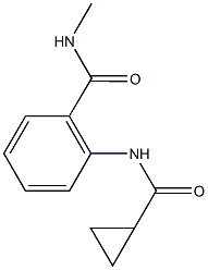 2-[(cyclopropylcarbonyl)amino]-N-methylbenzamide Struktur