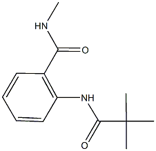 2-[(2,2-dimethylpropanoyl)amino]-N-methylbenzamide Struktur