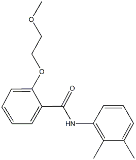 N-(2,3-dimethylphenyl)-2-(2-methoxyethoxy)benzamide Struktur