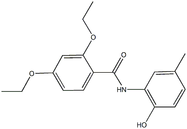 2,4-diethoxy-N-(2-hydroxy-5-methylphenyl)benzamide Struktur