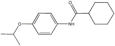 N-(4-isopropoxyphenyl)cyclohexanecarboxamide Struktur