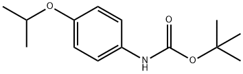 tert-butyl 4-isopropoxyphenylcarbamate Struktur