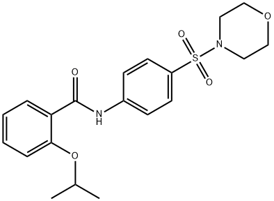 2-isopropoxy-N-[4-(4-morpholinylsulfonyl)phenyl]benzamide Struktur