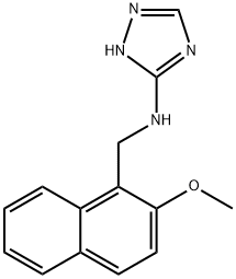 N-[(2-methoxy-1-naphthyl)methyl]-N-(1H-1,2,4-triazol-3-yl)amine Struktur