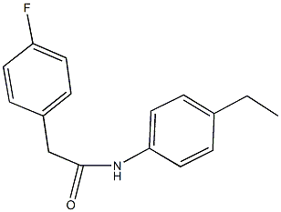 N-(4-ethylphenyl)-2-(4-fluorophenyl)acetamide Struktur