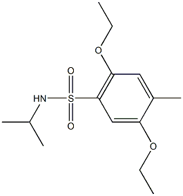 2,5-diethoxy-N-isopropyl-4-methylbenzenesulfonamide Struktur