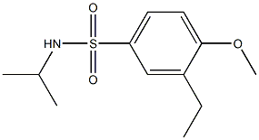 3-ethyl-N-isopropyl-4-methoxybenzenesulfonamide Struktur