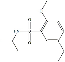 5-ethyl-N-isopropyl-2-methoxybenzenesulfonamide Struktur