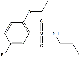 5-bromo-2-ethoxy-N-propylbenzenesulfonamide Struktur