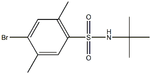 4-bromo-N-(tert-butyl)-2,5-dimethylbenzenesulfonamide Struktur