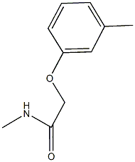 N-methyl-2-(3-methylphenoxy)acetamide Struktur