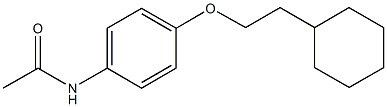 N-[4-(2-cyclohexylethoxy)phenyl]acetamide Struktur