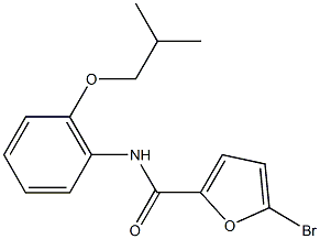 5-bromo-N-(2-isobutoxyphenyl)-2-furamide Struktur