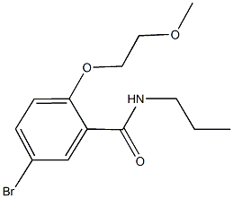 5-bromo-2-(2-methoxyethoxy)-N-propylbenzamide Struktur