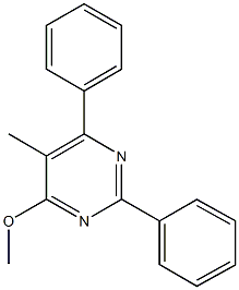 methyl 5-methyl-2,6-diphenylpyrimidin-4-yl ether Struktur