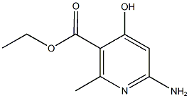 ethyl 6-amino-4-hydroxy-2-methylnicotinate Struktur