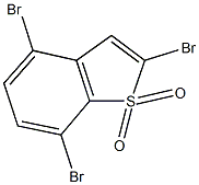 2,4,7-tribromo-1-benzothiophene 1,1-dioxide Struktur