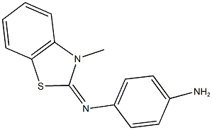 N-(4-aminophenyl)-N-(3-methyl-1,3-benzothiazol-2(3H)-ylidene)amine Struktur