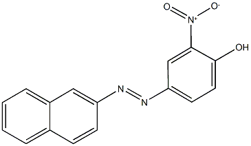 2-nitro-4-(2-naphthyldiazenyl)phenol Struktur