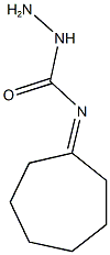 N-cycloheptylidenehydrazinecarboxamide Struktur