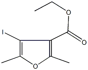 ethyl 4-iodo-2,5-dimethyl-3-furoate Struktur