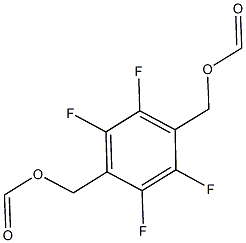 2,3,5,6-tetrafluoro-4-[(formyloxy)methyl]benzyl formate Struktur