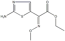 ethyl (2-amino-1,3-thiazol-5-yl)(methoxyimino)acetate Struktur