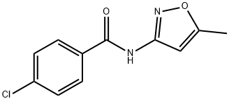 4-chloro-N-(5-methyl-3-isoxazolyl)benzamide Struktur