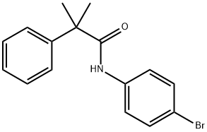 N-(4-bromophenyl)-2-methyl-2-phenylpropanamide Struktur